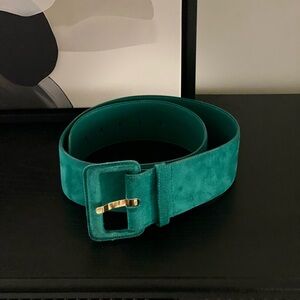 Vintage 80’s Green Suede Belt